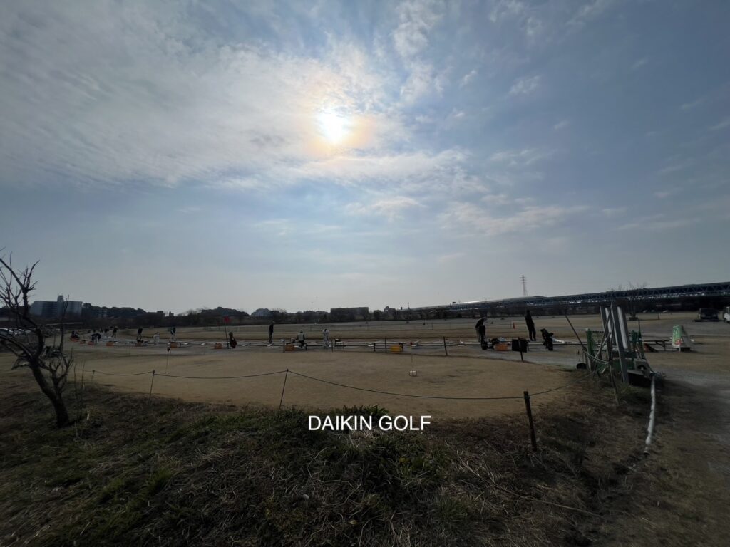 江戸川ラインゴルフの練習場