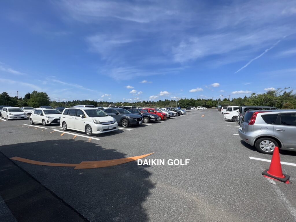 ダイナミックゴルフ茂原の駐車場