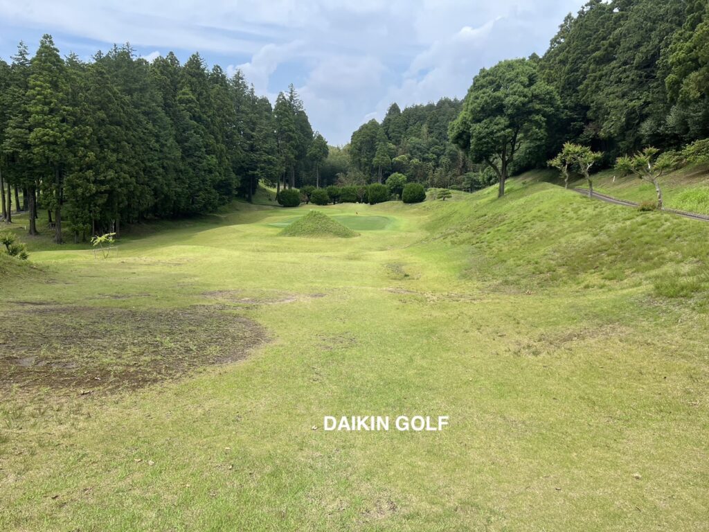 ダイナミックゴルフ成田のショートコースNO .6中間地点