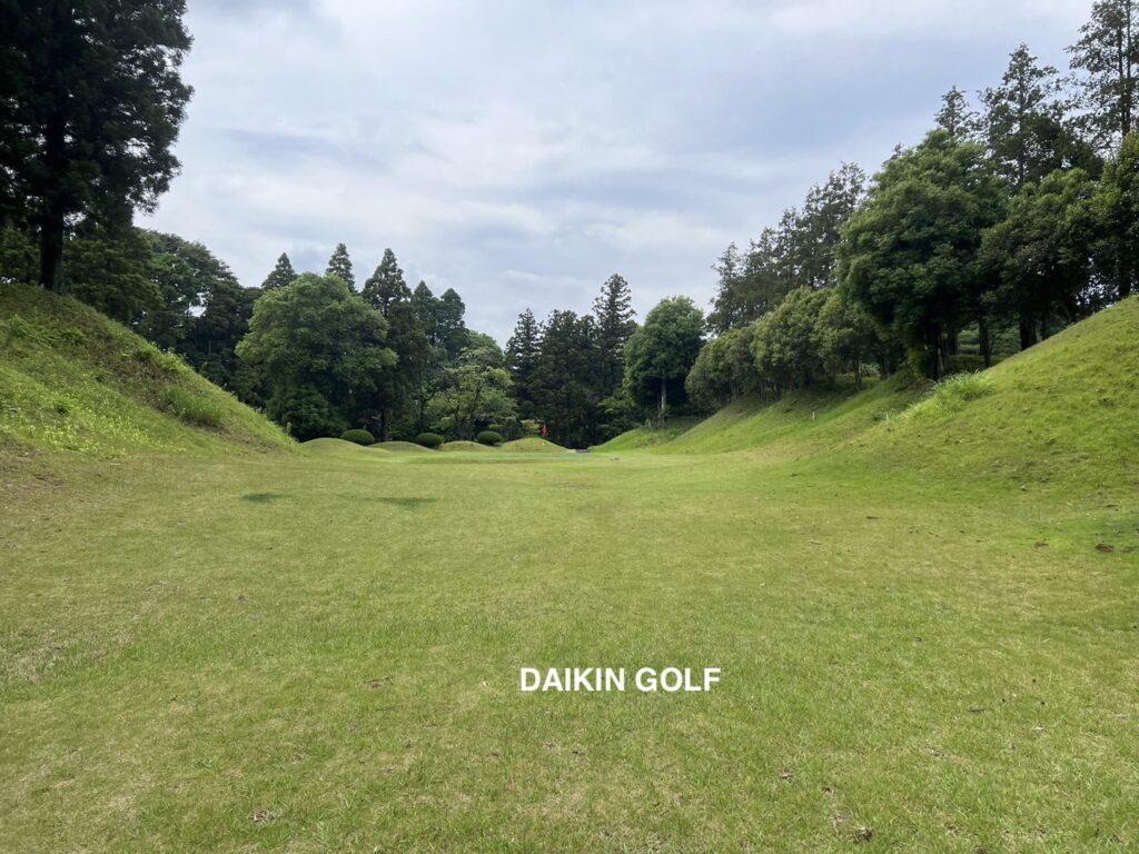 ダイナミックゴルフ成田のショートコースNO .7中間地点