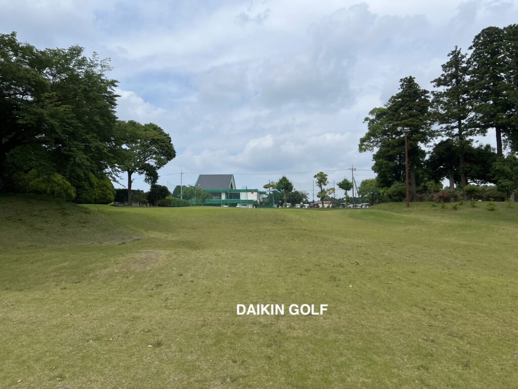 ダイナミックゴルフ成田のショートコースNO 12グリーン周辺