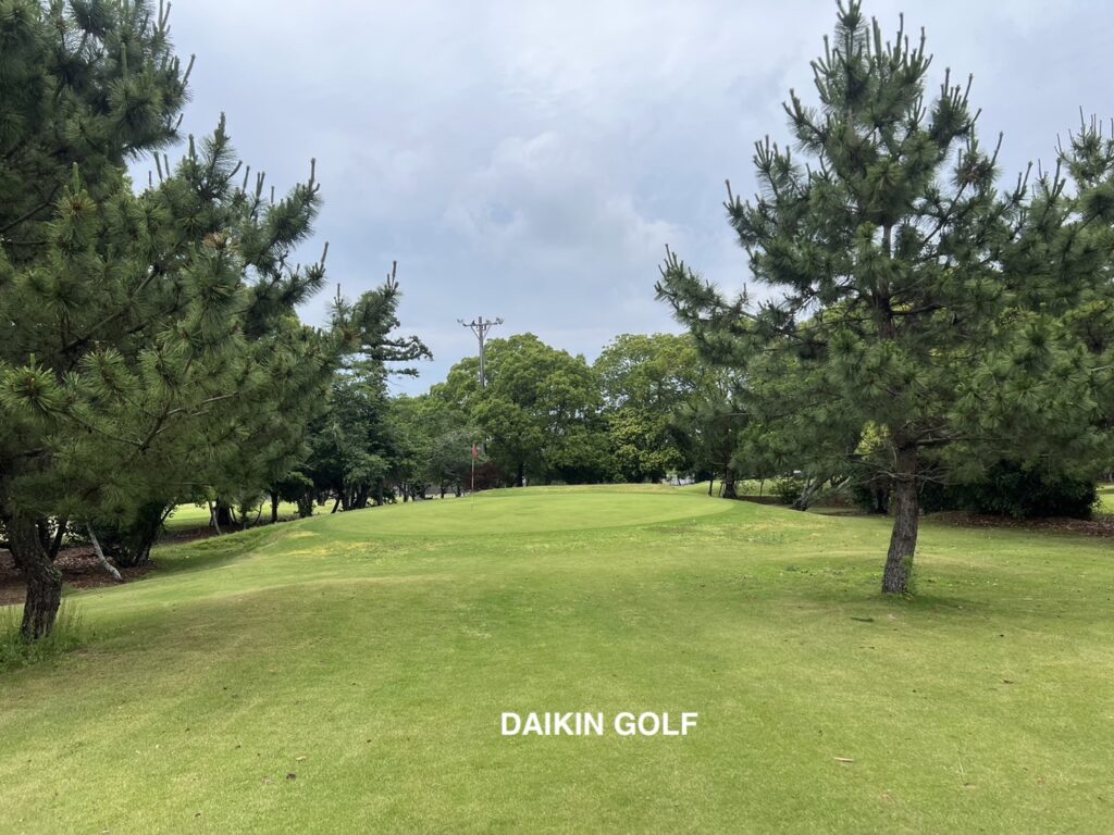 東洋ゴルフクラブのショートコース　NO.2グリーン周辺