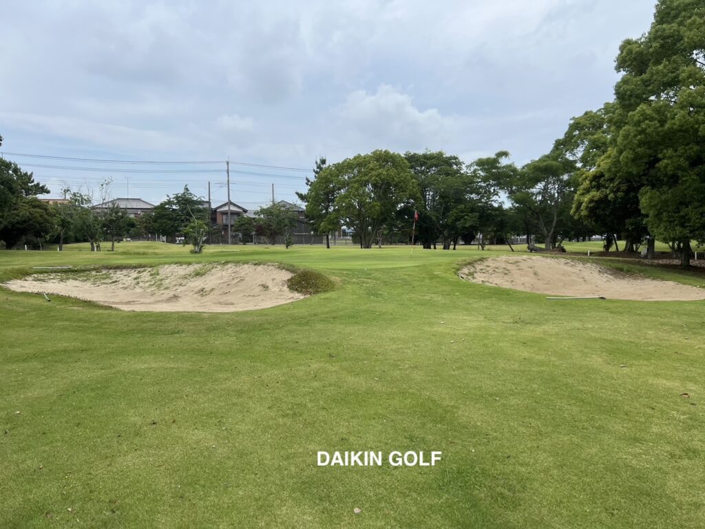 東洋ゴルフクラブのショートコース　NO.3グリーン周辺